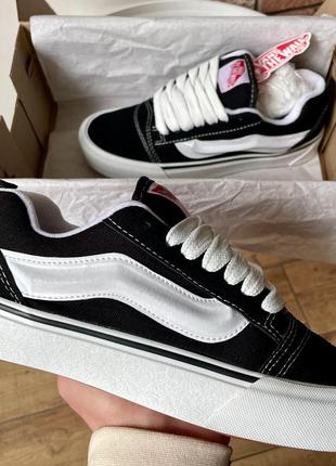 Vans knu skool black white 36