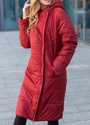 Демисезонное стеганое пальто