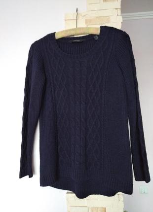 Светр вязаний кофта  косички свитер