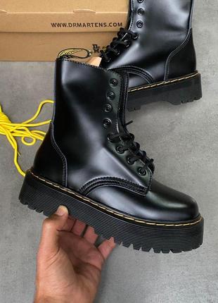 Dr. martens женские ботинки мартенс черный цвет (36-40)💜1 фото