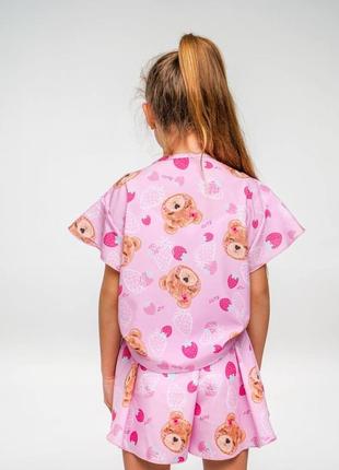 Пижама для девочек  из принтованого супер софта с 128 по 170 рост4 фото