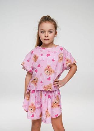 Пижама для девочек  из принтованого супер софта с 128 по 170 рост3 фото