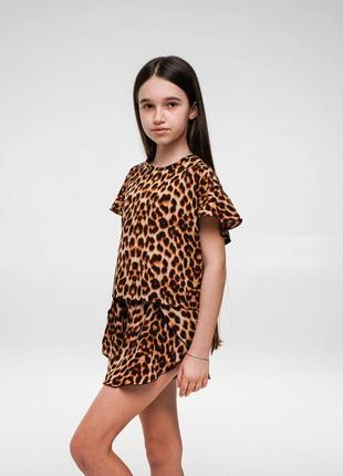 Пижама для девочек  из принтованого супер софта с 128 по 170 рост6 фото