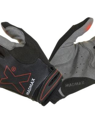 Рукавички для фітнесу madmax mxg-103 x gloves black/grey l