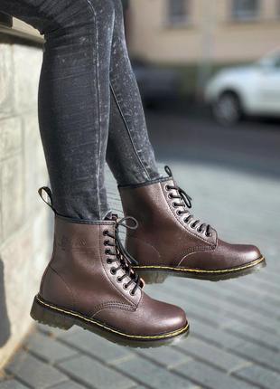 Женские ботинки dr.martens 1460 brown