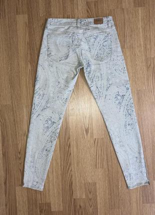 Ralph lauren 27 denim supply джинсы зауженные бело-голубые2 фото