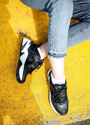 Кроссовки nike m2k tekno black white6 фото