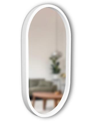 Зеркало капсула деревянное luxury wood freedom snow white ясень 50x80 см2 фото