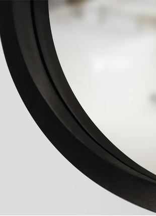 Зеркало асимметричное деревянное luxury wood dali black ясень 55x85 см3 фото