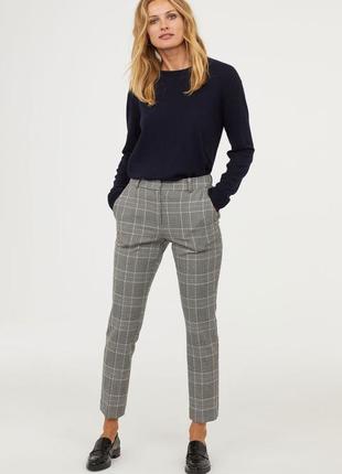 Штаны , брюки в клеточку h&m