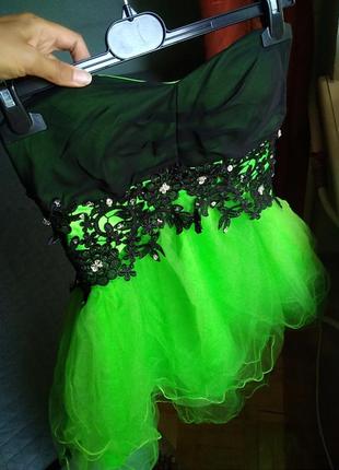 Детское подростковое платье бандо нарядное бал торжество праздник юбка фатиновая костюм цветка весны феи елки капусты6 фото