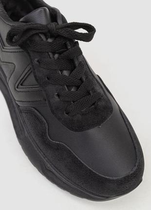 Кросівки жіночі екошкіра, колір чорний, 243r186-1722 фото