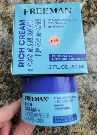 Ночной увлажняющий крем freeman beauty, 76 cream + overnight leave-on, 1.7 fl. oz. (50 ml)