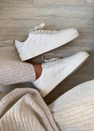 Кросівки adidas samba beige жіночі adidas samba шкіряні adidas spezial/ adidas gazelle/nike air force 1/nike blazer low 772 фото