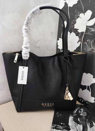 Сумка шоппер гесс guess heidi  black оригинал