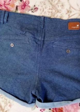 Шорти ragwear джинсові нові м'ягеньки коротки темно-голубі середня посадка р.30, на наш 48,4 фото
