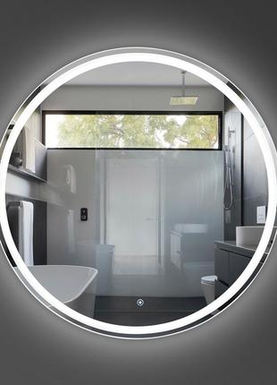 Дзеркало кругле безрамне з led-підсвіткою luxury wood perfection one 60 см