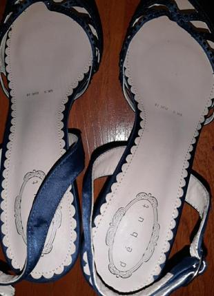 Туфли сатиновые с открытой пяткой6 фото