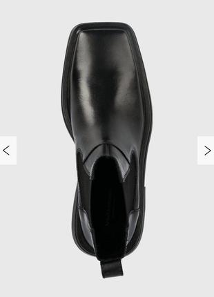 Кожаные ботинки vagabond shoemakers eyra женские цвет черный каблук блок4 фото