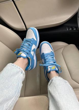 Женские кеды nike dunk low coast из натуральной кожи6 фото