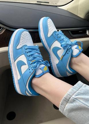 Женские кеды nike dunk low coast из натуральной кожи1 фото