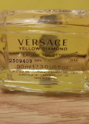 Versace yellow diamon. новый набор, в идеальном состоянии: туалетная вода 90 мл + лосьон для тела 100 м/сумочка4 фото