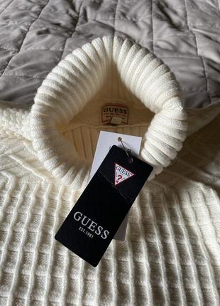 Свитер, гольф, водолазка guess men's mixed cable turtleneck sweater6 фото