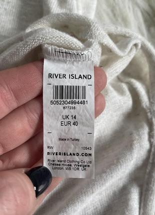 River island вязаный жилет-туника размер xl молочный6 фото