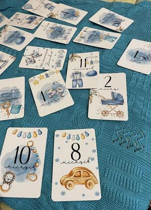 Новый плед + фотокарточки для фотосессии малыша