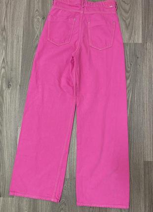 Рожеві джинси палацо zara8 фото