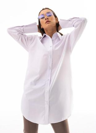Белая базовая рубашка zara из лиоцелла1 фото