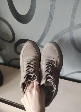 Кожаные женские кроссовки туфли2 фото
