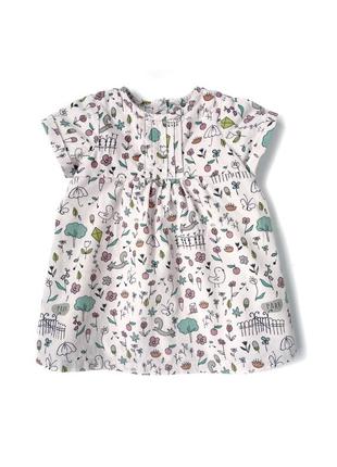 Прелестное вельветовое платье marks & spencer для девочки 3-6 мес, 69 см1 фото