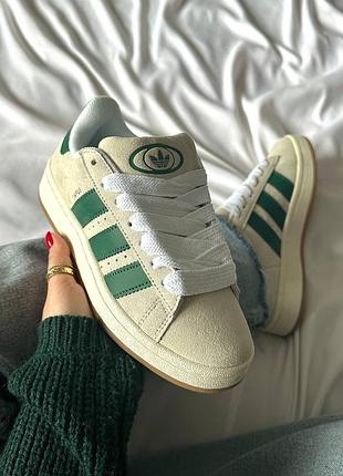 Кроссовки adidas campus crystal dark green