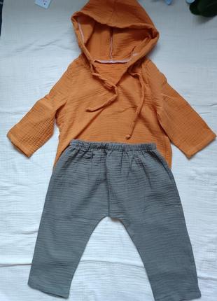 Костюм муслиновый рубашка брюки