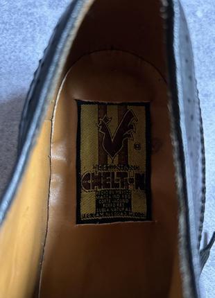 Vintage leather oxford  shoes made in mexico6 фото