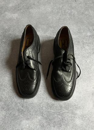 Vintage leather oxford  shoes made in mexico3 фото