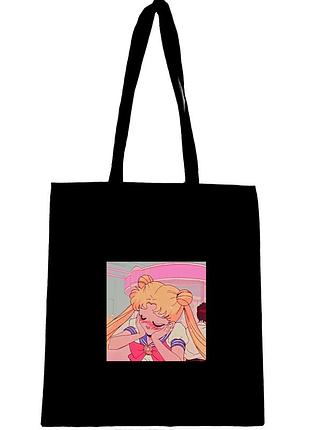 Эко сумка шоппер торба с принтом " sailor moon, сейлор мун "