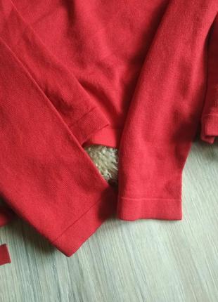 Красная кофточка свитер со шнуровкой бо бокам с люверсами худи свитшот джемпер6 фото