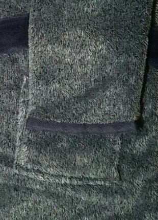 Пушистый халат с капюшоном.4 фото