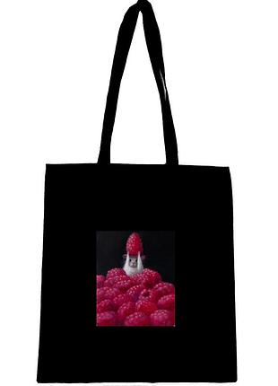 Еко сумка шопер з принтом " мишка, миша "