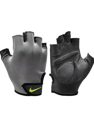 Nike essential fitness gloves nlgc5044 варежки оригинал перчатки для фитнеса в зал спортивные