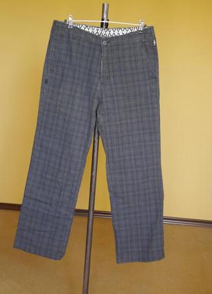 Брюки-штани котонові на 34 джинсовий розмір iriedaily в клєтку