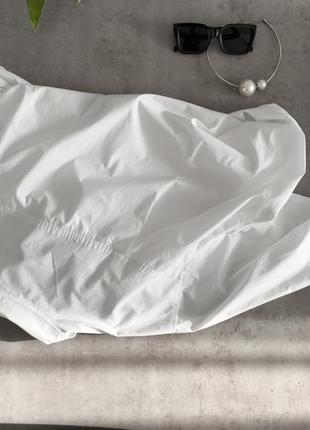 Базова біла довга сорочка h&m4 фото