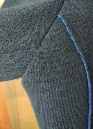 Шерстяной трикотажный пиджак / жакет atelier (70% шерсть)8 фото