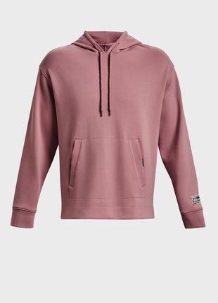 Розовое худи ua summit knit hoodie (унисекс)