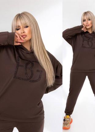 Супер стильний спортивний костюм двійка.  💎розміри: 50-52,54-56, 58-60.колір: чорний,шоколад ,оранжевий