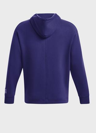 Темно-синее худи ua summit knit hoodie (унисекс)2 фото