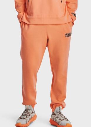 Персиковые спортивные штаны ua summit knit joggers (унисекс)