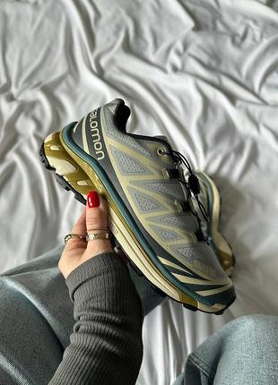 Кроссовки salomon advanced soft ground blue beige